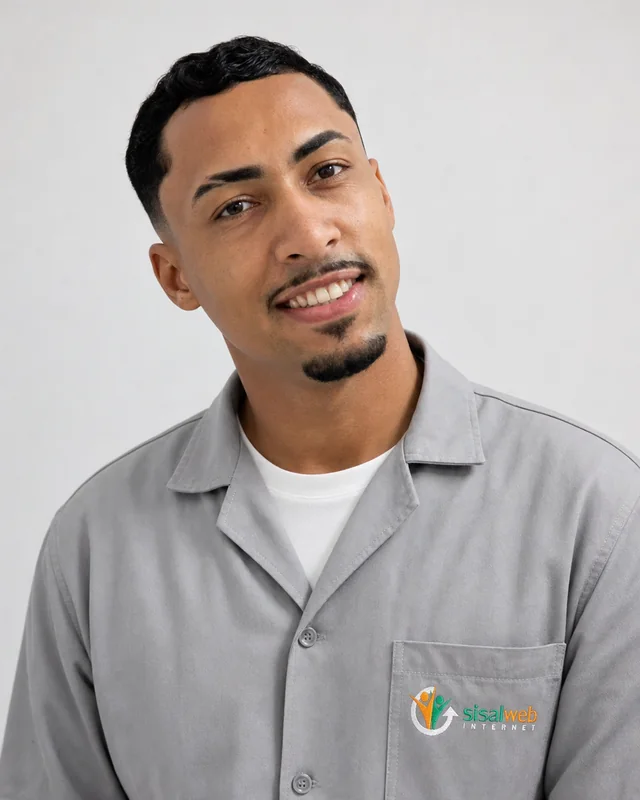 Gustavo, técnico da Sisalweb